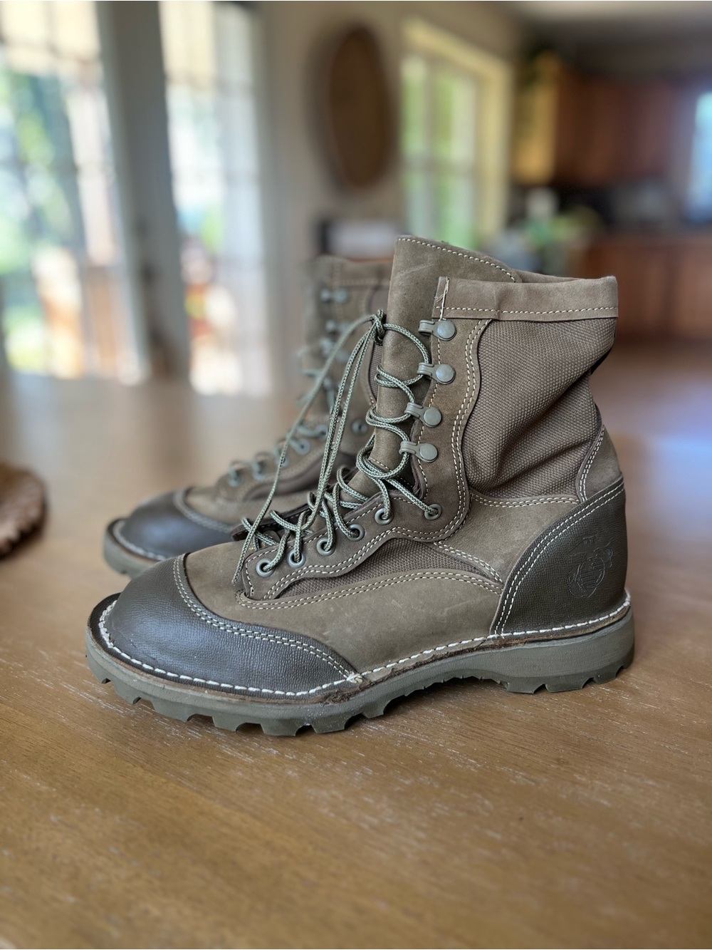 USMC RAT Combat Boots Temperate GORE-TEX Military Issue 8" Nubuck Brown (8.5)